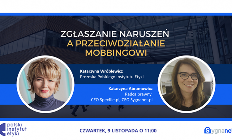 Zgłaszanie naruszeń przez sygnalistów a przeciwdziałanie mobbingowi [webinar]
