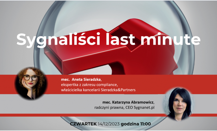 Sygnaliści last minute – co musisz wiedzieć? [webinar]